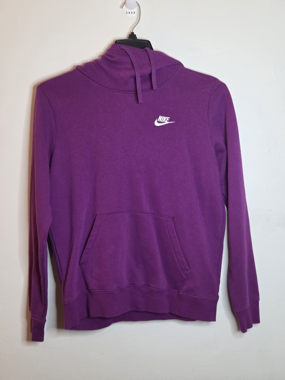 Nike Purple Hoodie with Small White Swoosh